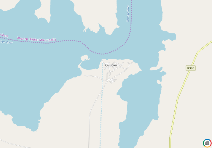 Map location of Oviston